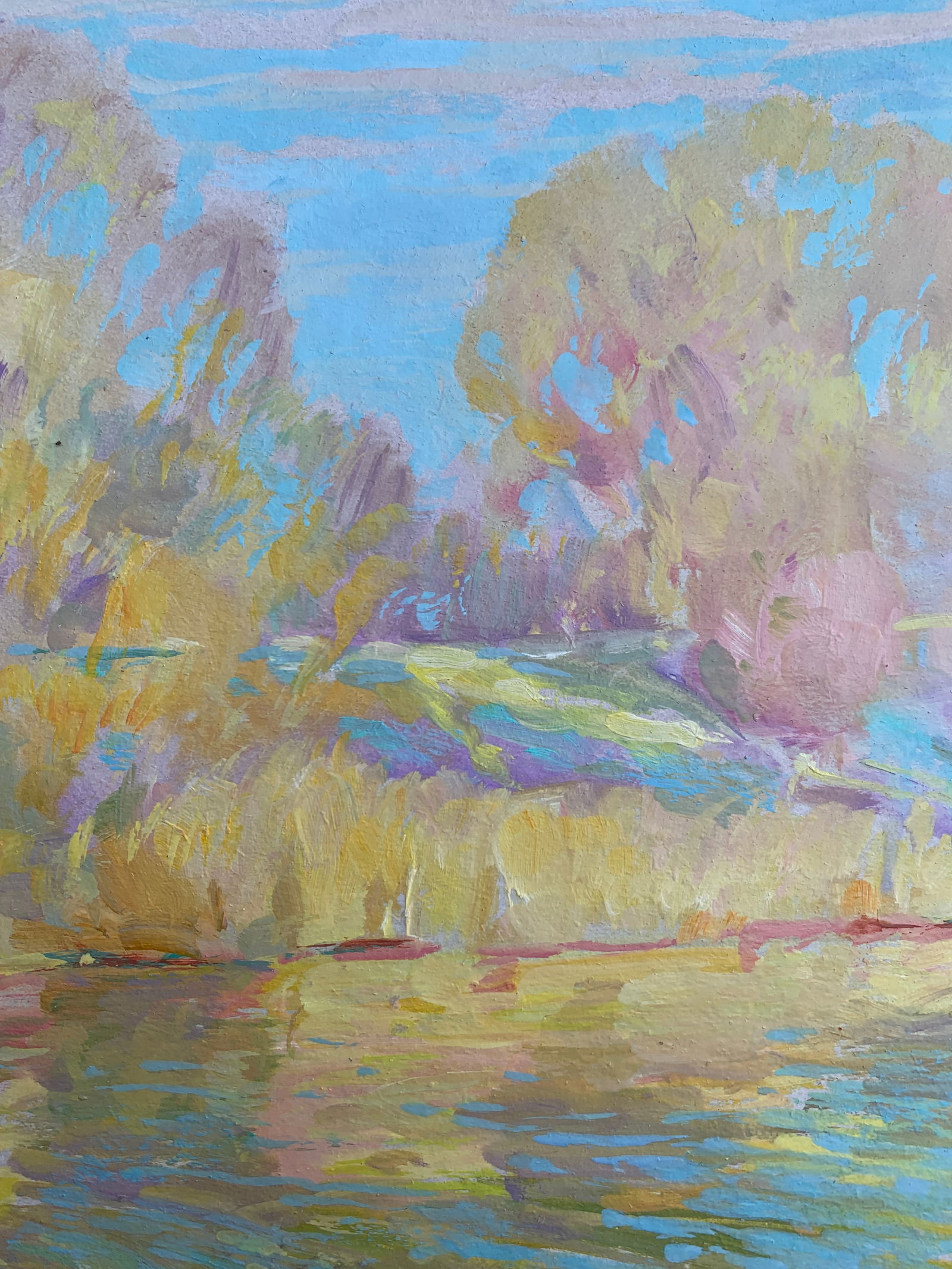 Oil painting At a lake Oleksandr Oleksandrovich Nazarenko - 4