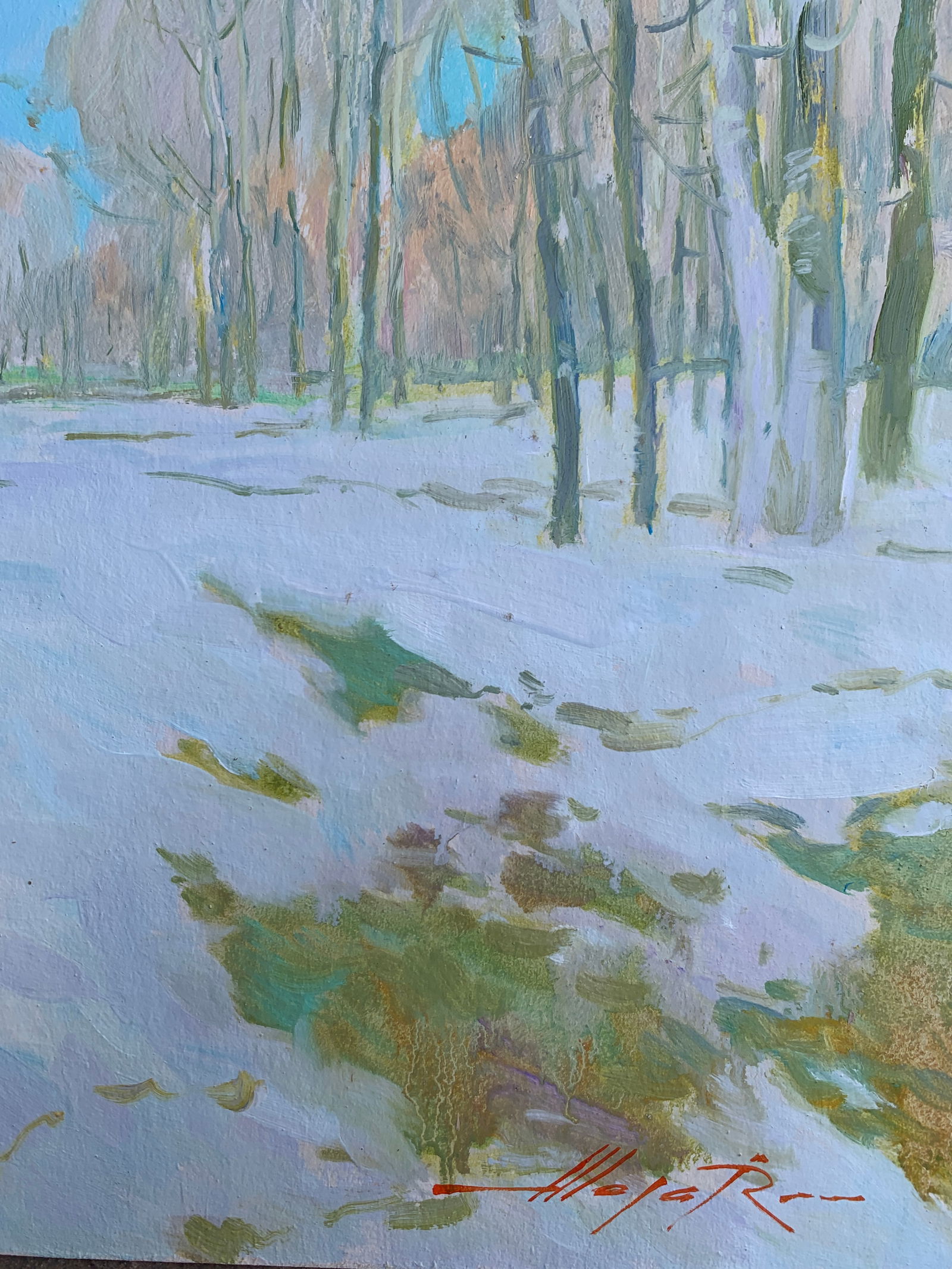 Oil painting Winter Oleksandr Oleksandrovich Nazarenko - 10