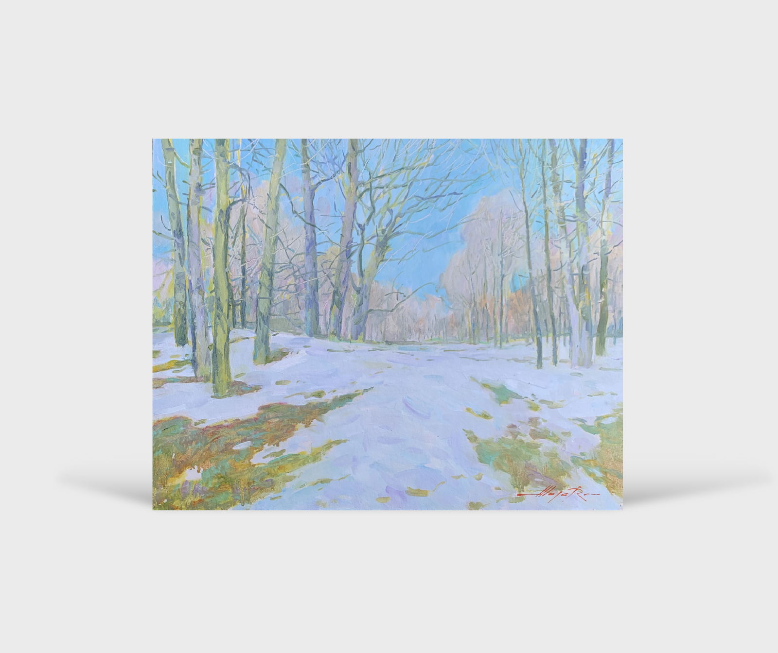 Oil painting Winter Oleksandr Oleksandrovich Nazarenko - 11