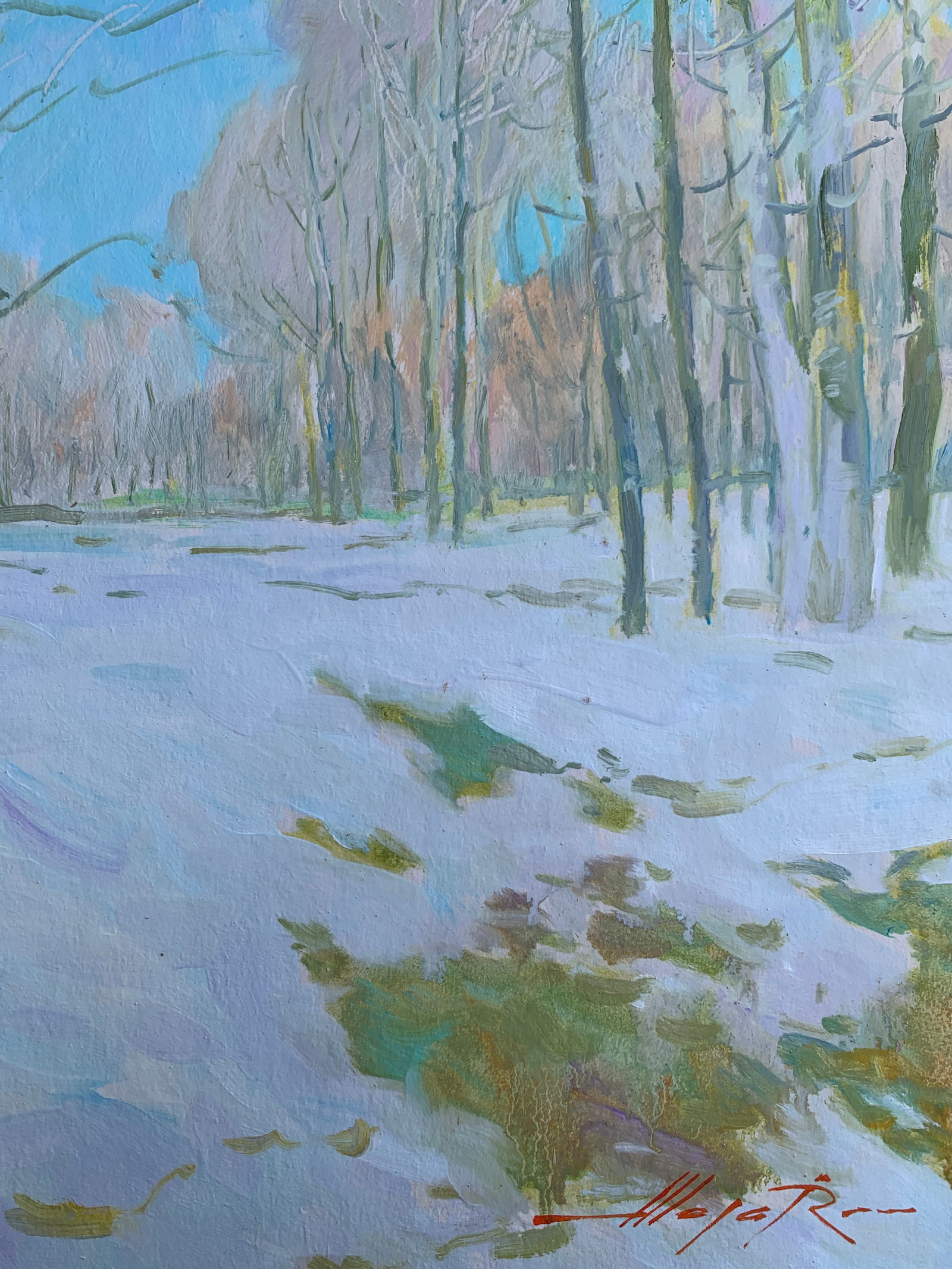Oil painting Winter Oleksandr Oleksandrovich Nazarenko - 9