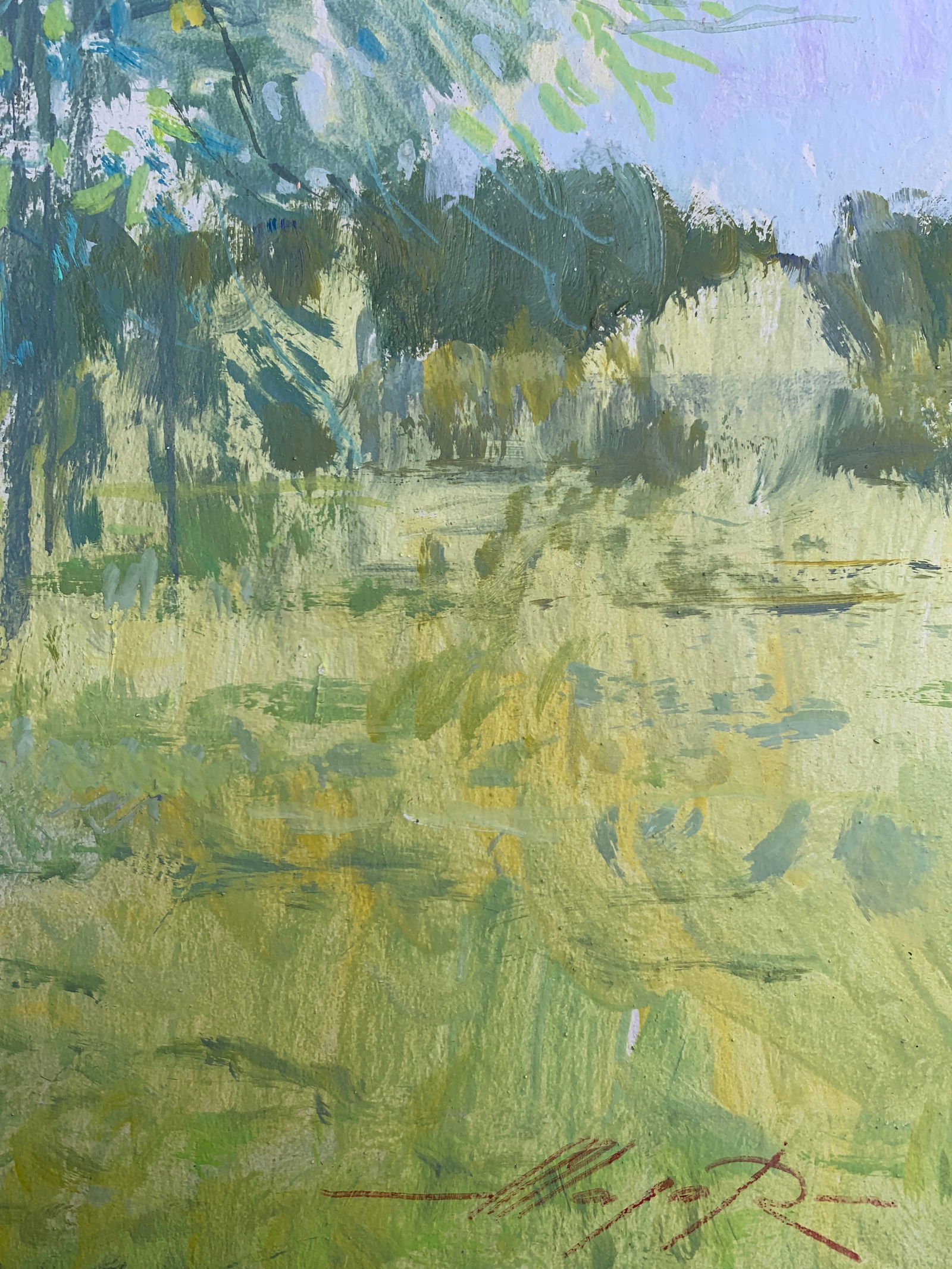 Oil painting In the meadow Oleksandr Oleksandrovich Nazarenko - 11