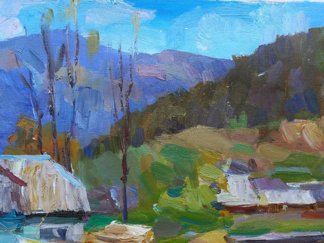 Oil painting Synevyr etude Alex Ditriev - 4