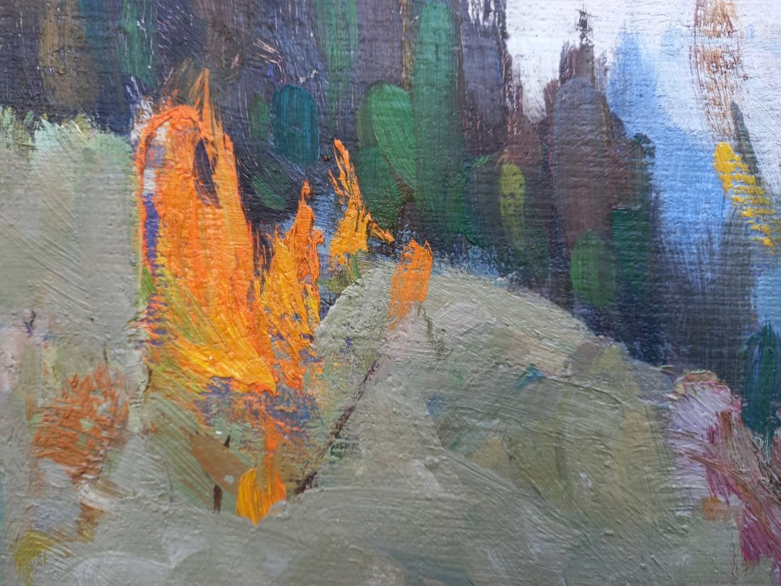 Oil painting On the slope Alex Ditriev - 6