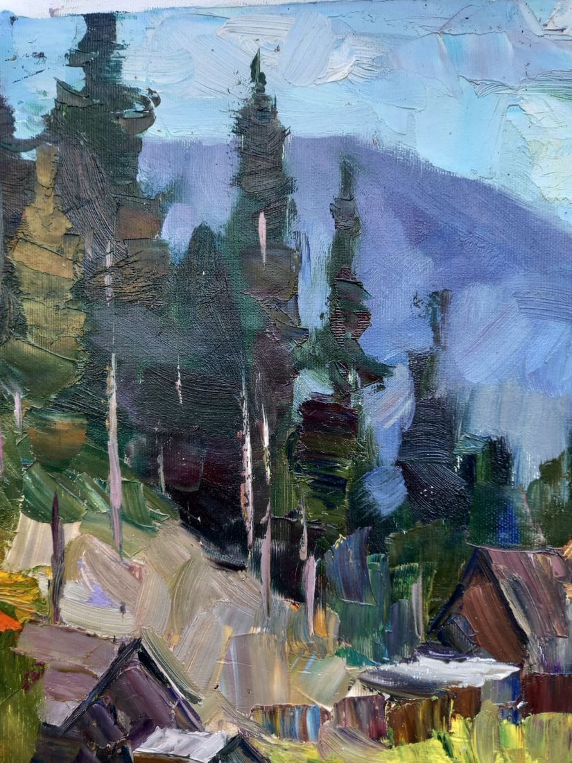 Oil painting Near Bukovel Alex Ditriev - 6