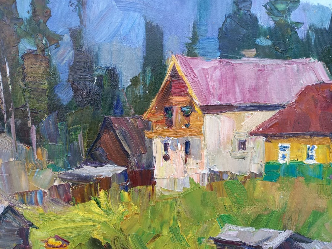 Oil painting Near Bukovel Alex Ditriev - 8