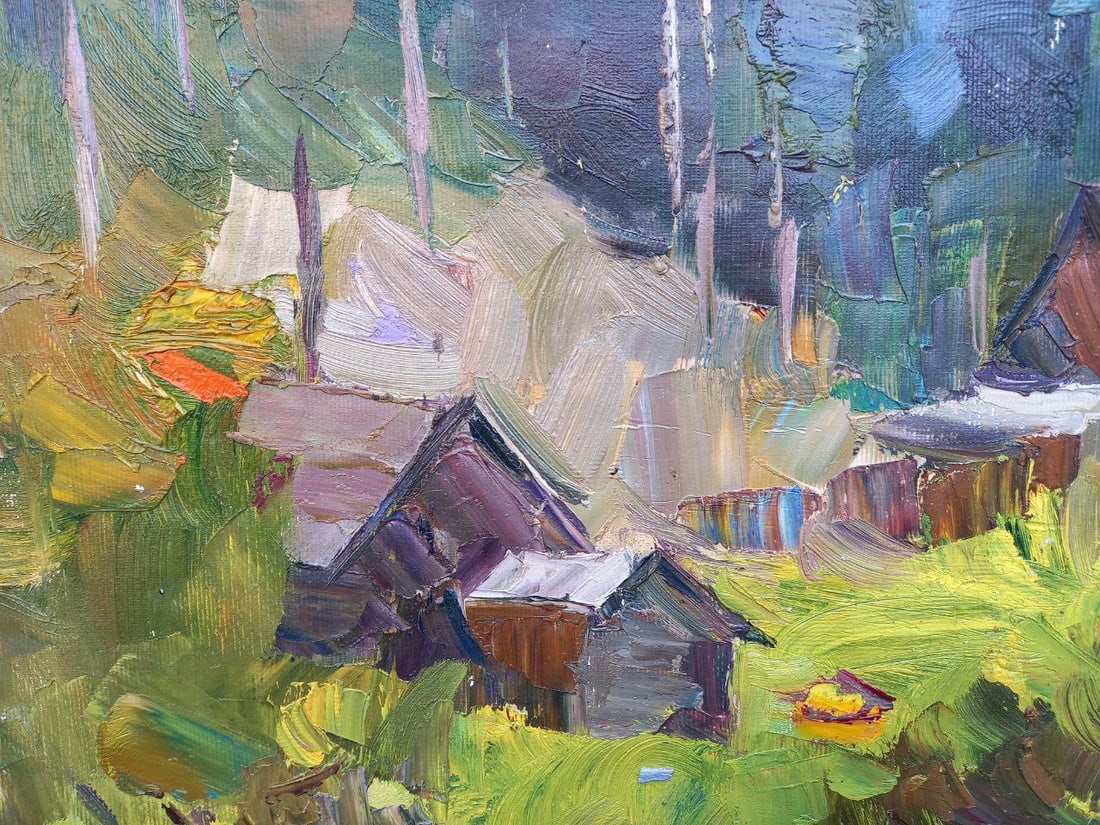 Oil painting Near Bukovel Alex Ditriev - 9