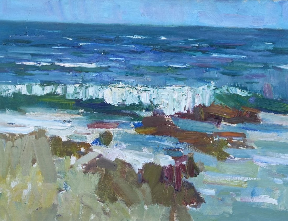 Oil painting Coast Alex Ditriev - 8