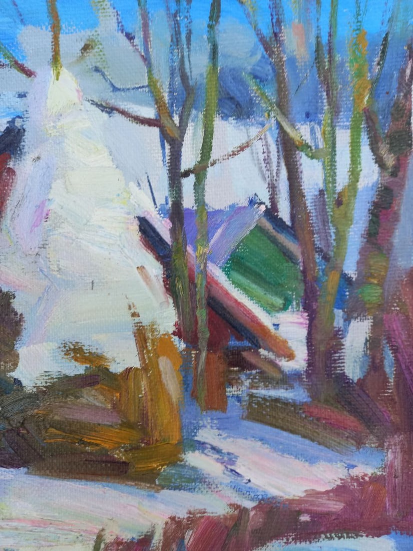 Oil painting Sunny in the Carpathians Alex Ditriev - 3