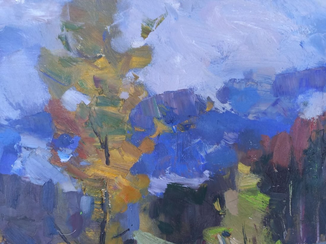 Oil painting On Synevyr Alex Ditriev - 4