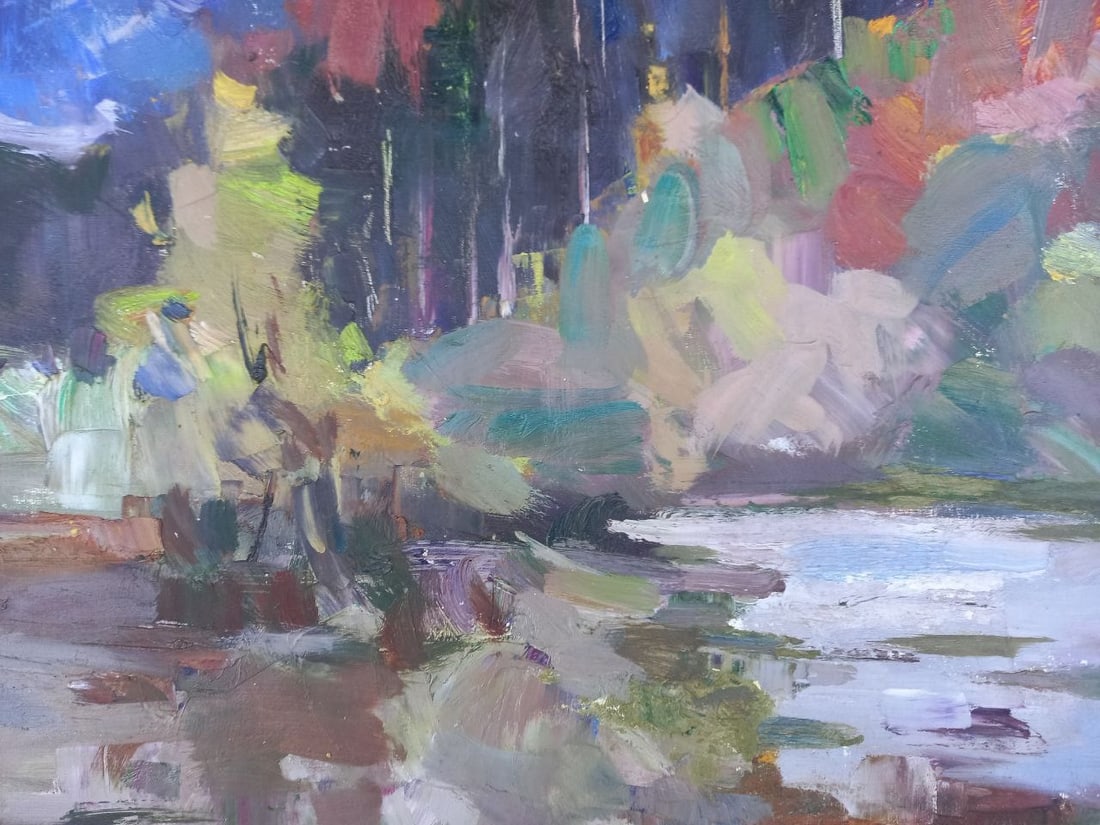 Oil painting On Synevyr Alex Ditriev - 5