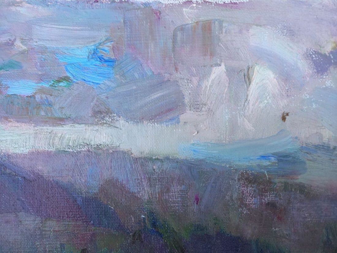 Oil painting Surrounded by mountains Alex Ditriev - 2