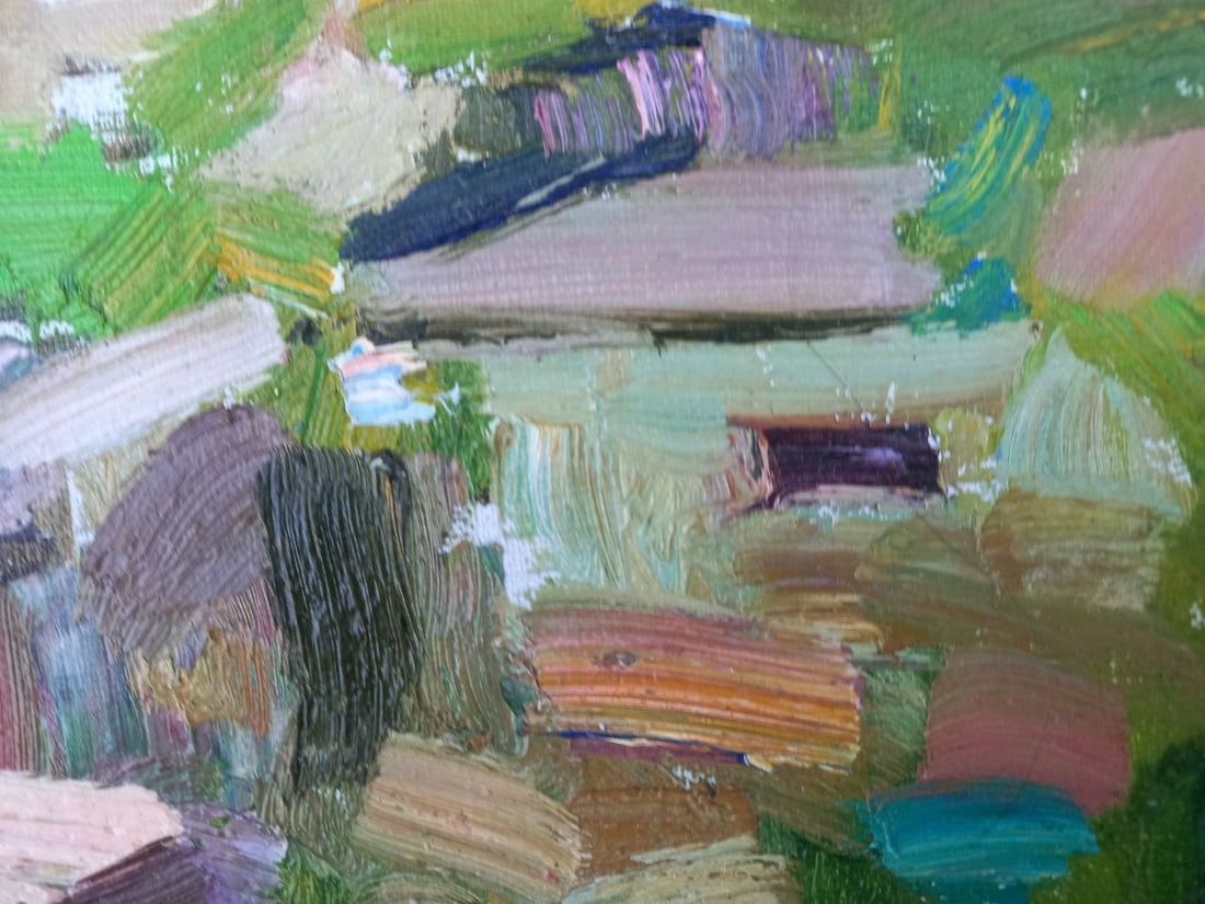 Oil painting Surrounded by mountains Alex Ditriev - 3