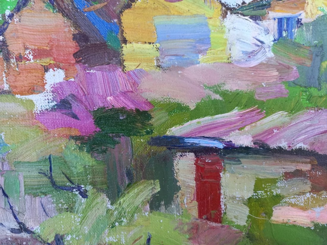 Oil painting Surrounded by mountains Alex Ditriev - 4