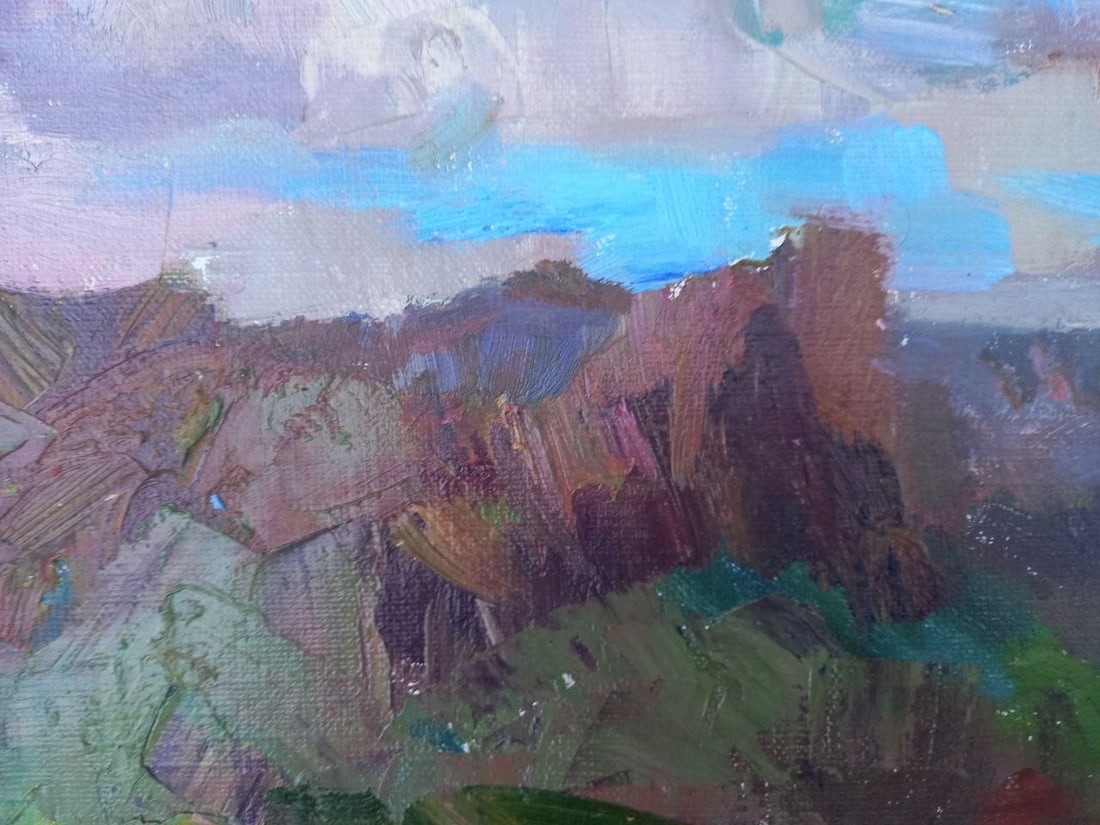 Oil painting Surrounded by mountains Alex Ditriev - 6