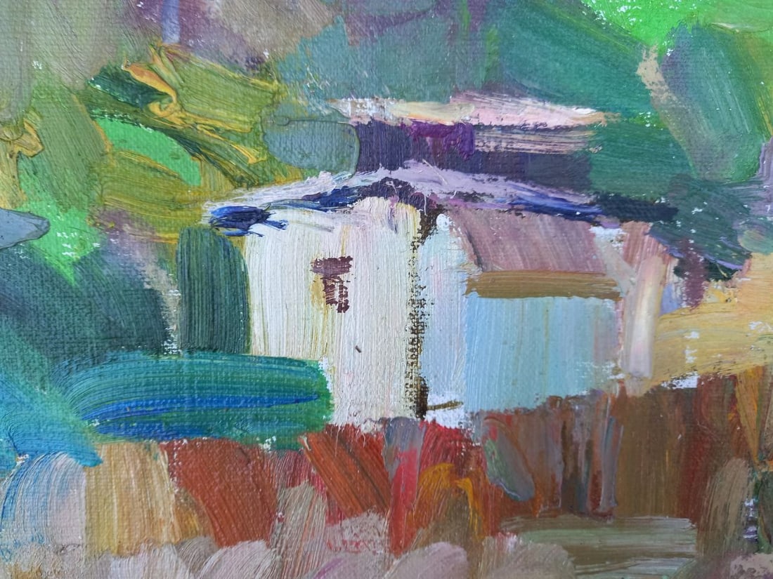 Oil painting Surrounded by mountains Alex Ditriev - 7