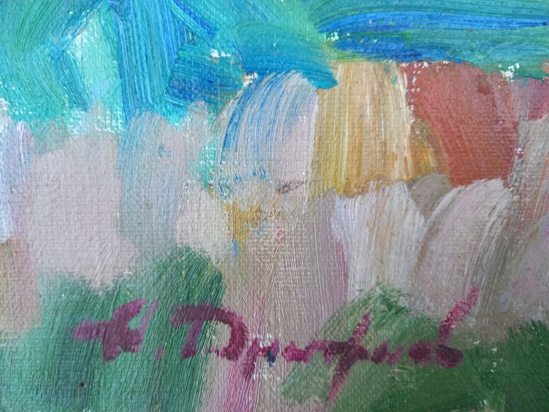 Oil painting Surrounded by mountains Alex Ditriev - 8