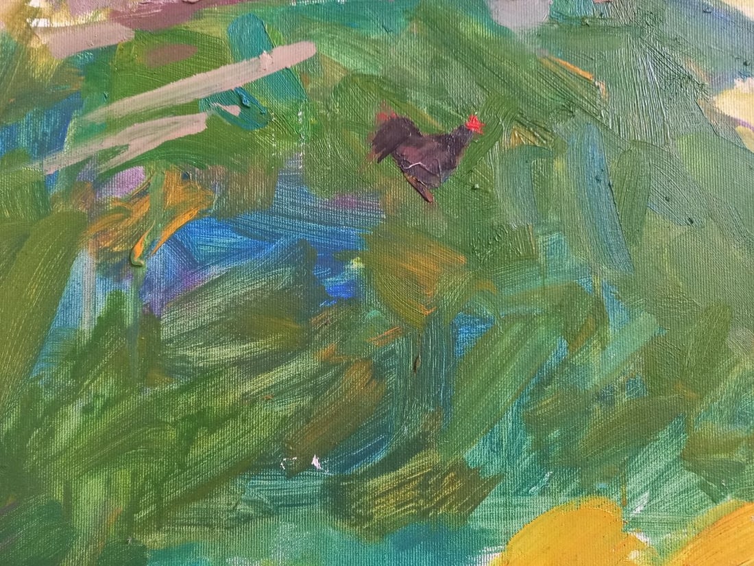 Oil painting October sun in the Carpathians Alex Ditriev - 7