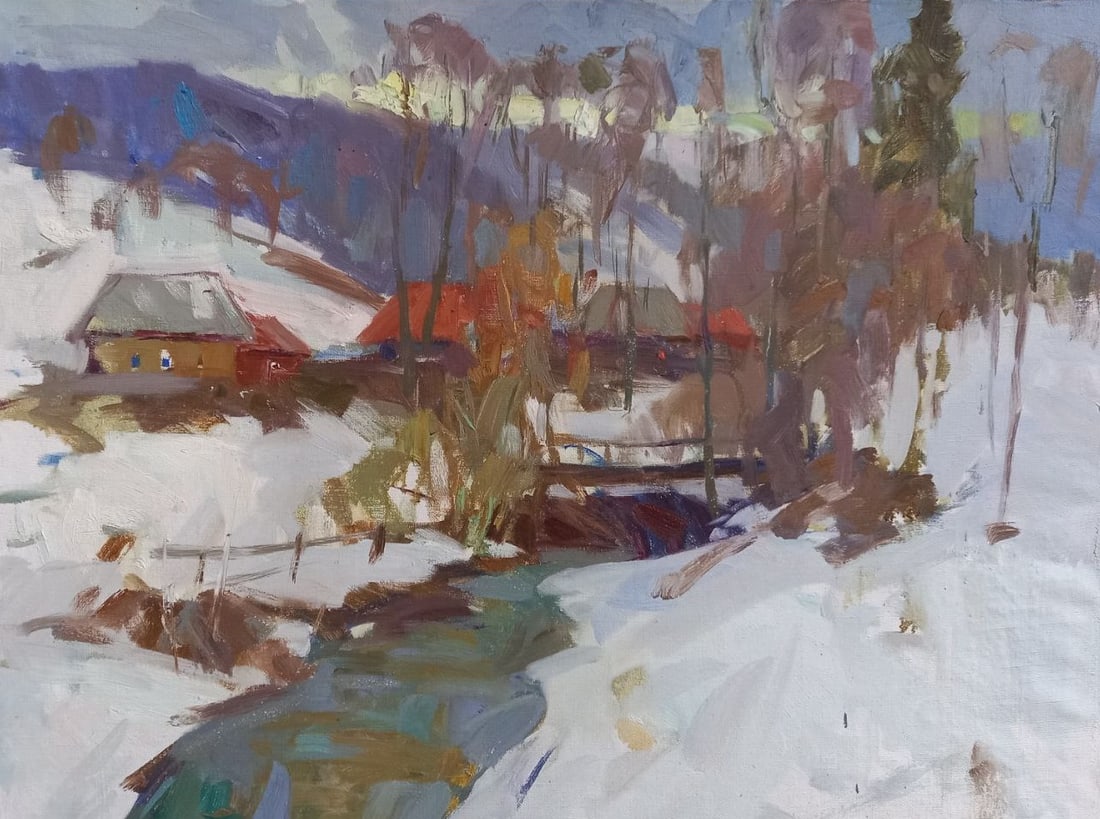 Oil painting Carpathian decor Alex Ditriev - 4