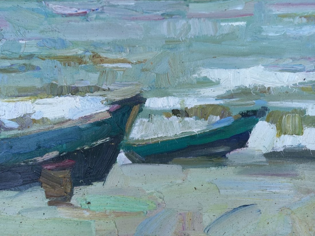 Oil painting Coast of Azov Alex Ditriev - 5