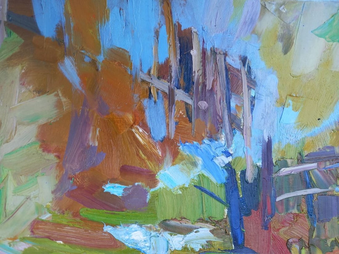 Oil painting Carpathian corner Alex Ditriev - 4