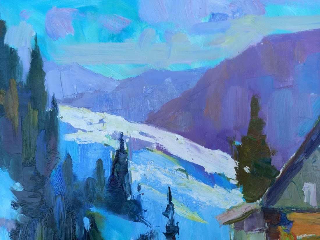 Oil painting Carpathian corner Alex Ditriev - 5