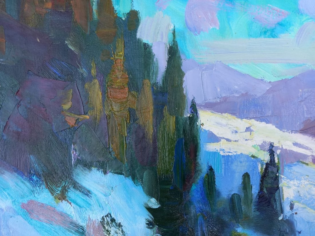 Oil painting Carpathian corner Alex Ditriev - 6