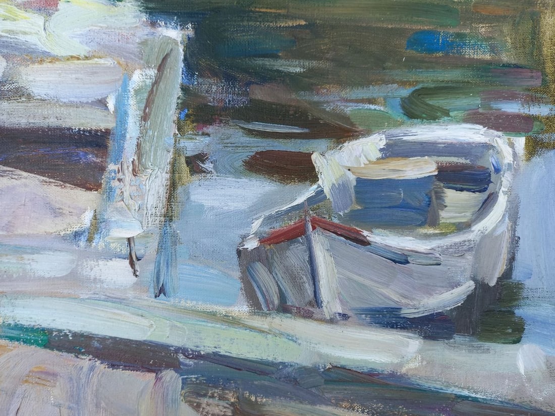 Oil painting Old pier Alex Ditriev - 4