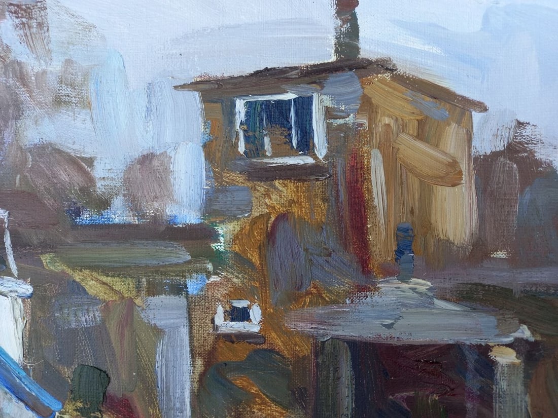 Oil painting Old pier Alex Ditriev - 5