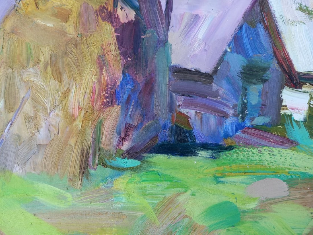 Oil painting In the Carpathians Alex Ditriev - 6