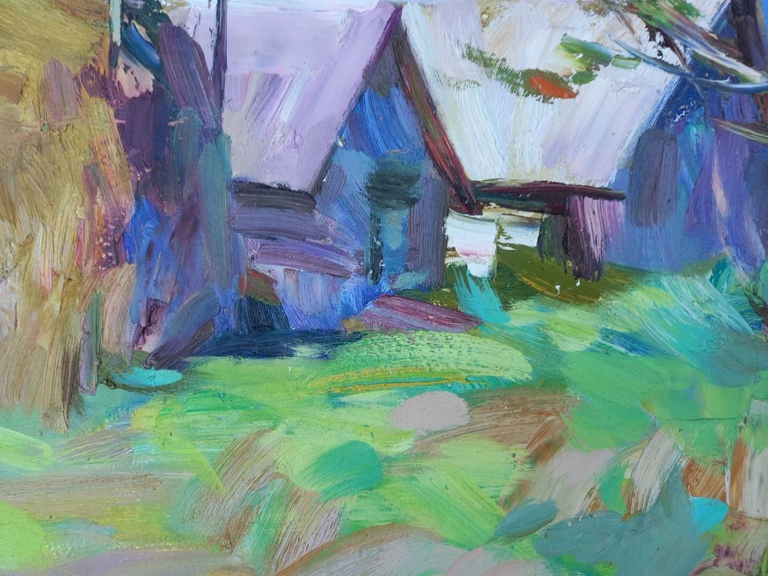 Oil painting In the Carpathians Alex Ditriev - 7