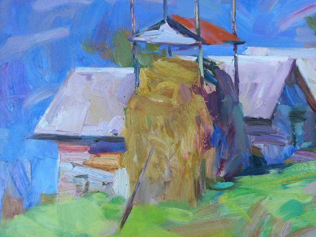 Oil painting In the Carpathians Alex Ditriev - 8