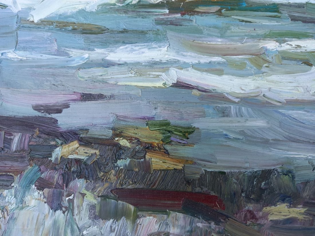 Oil painting Azov waves Alex Ditriev - 6