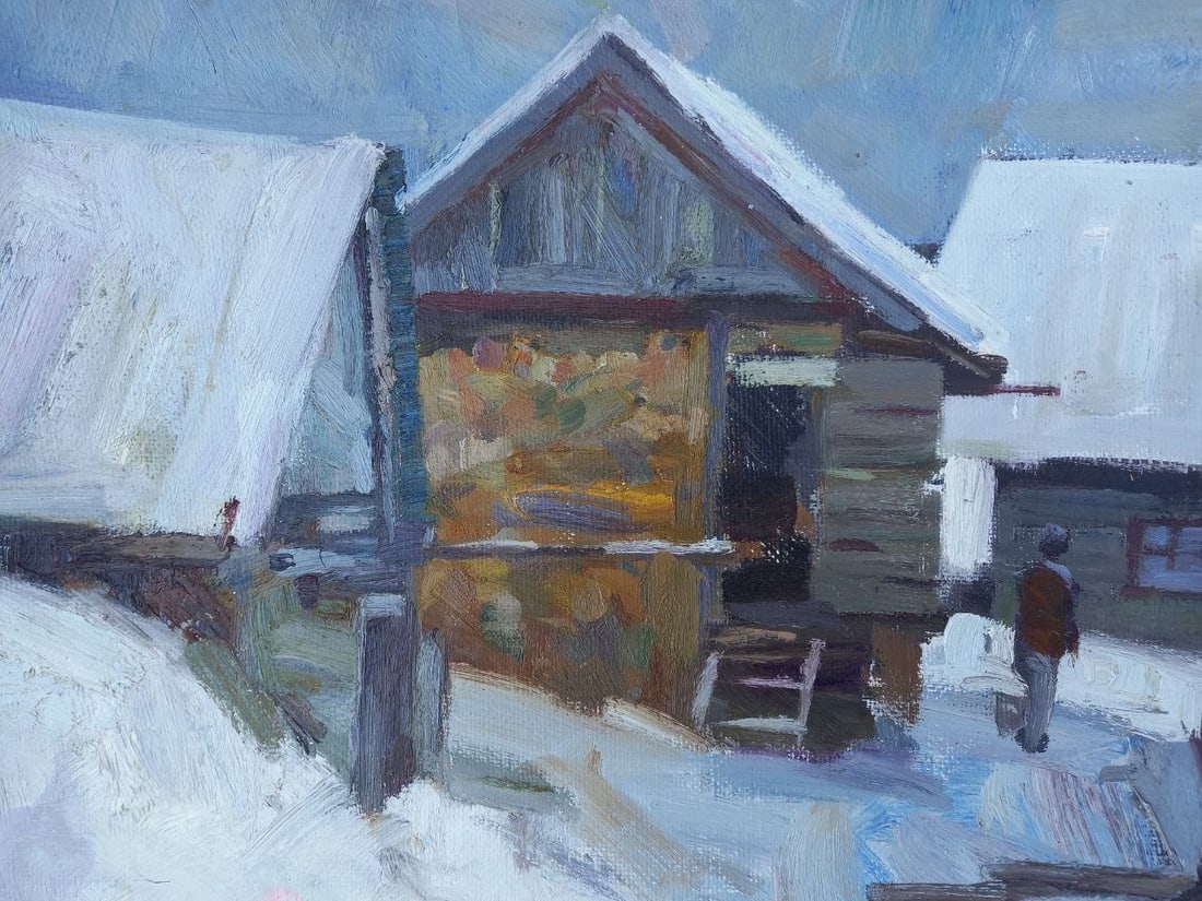 Oil painting Household yard Alex Ditriev - 4