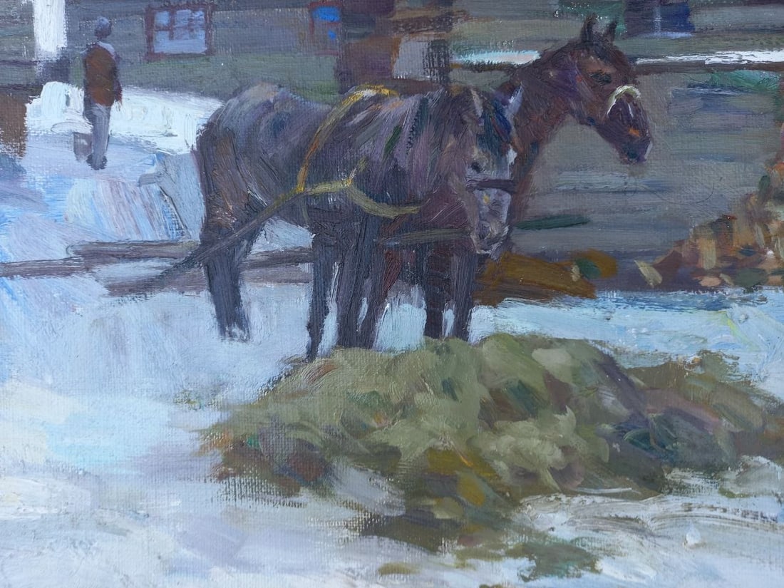 Oil painting Household yard Alex Ditriev - 7