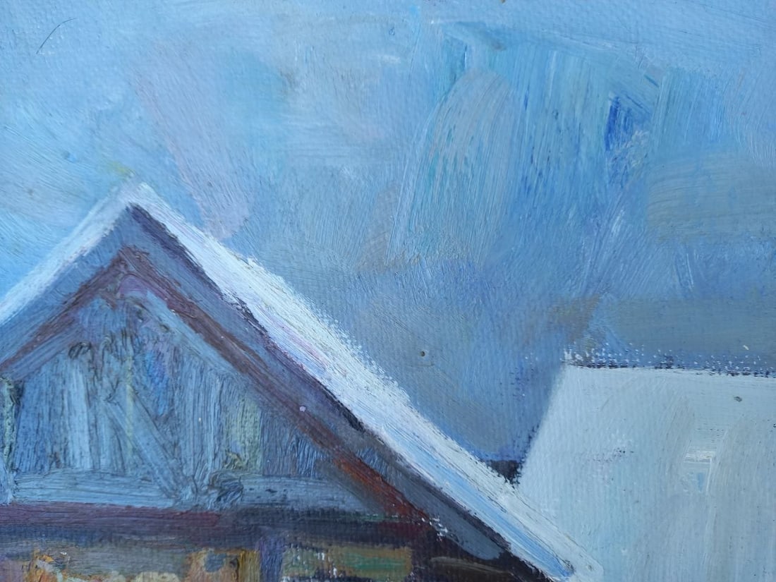 Oil painting Household yard Alex Ditriev - 8