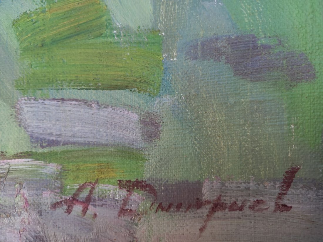 Oil painting Blooming apple trees Alex Ditriev - 3