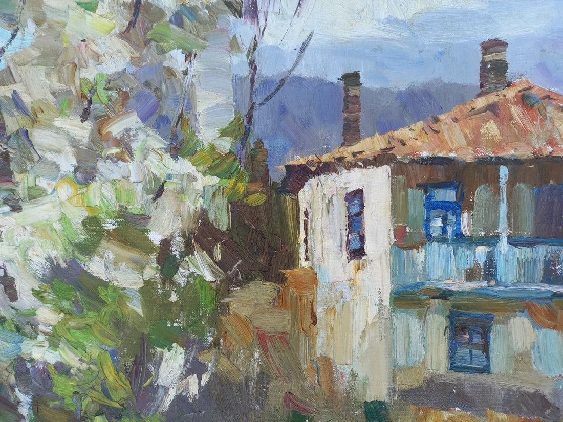 Oil painting Blooming apple trees Alex Ditriev - 9