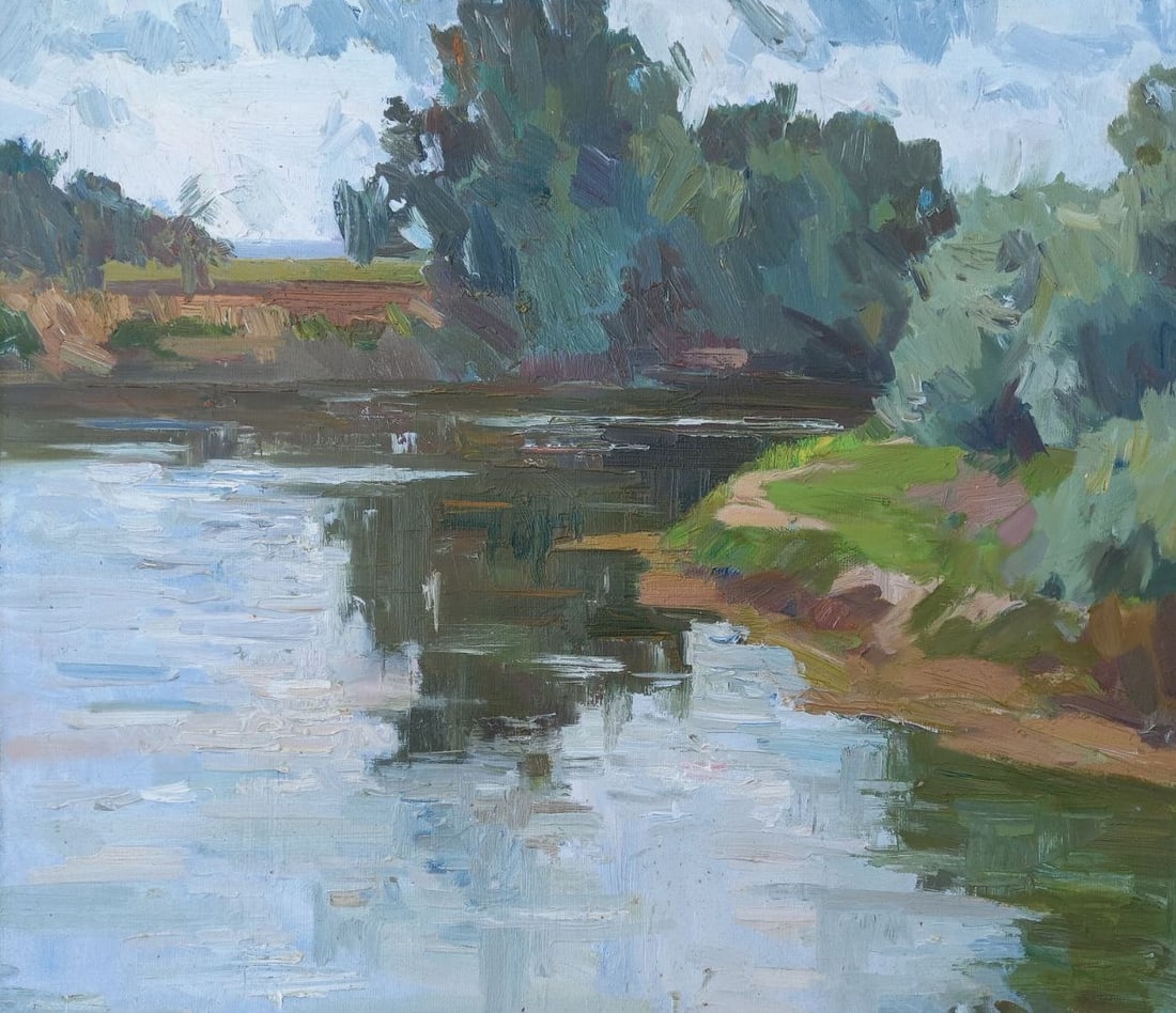 Oil painting Coolness Alex Ditriev: Title: Oil painting Coolness Alex Ditriev Description: 158AD Painter: Alex Ditriev Size: 60x70 cm/ 23.6x27.6 inches Components: oil, canvas Original painting from our collection ERA: Short information