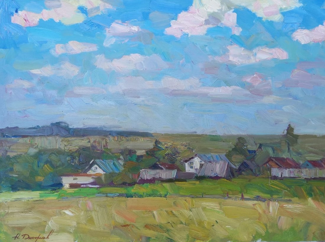 Oil painting Spaces Alex Ditriev: Title: Oil painting Spaces Alex Ditriev Description: 159AD Painter: Alex Ditriev Size: 75x55 cm/ 29.5x21.7 inches Components: oil, canvas Original painting from our collection ERA: Short information: