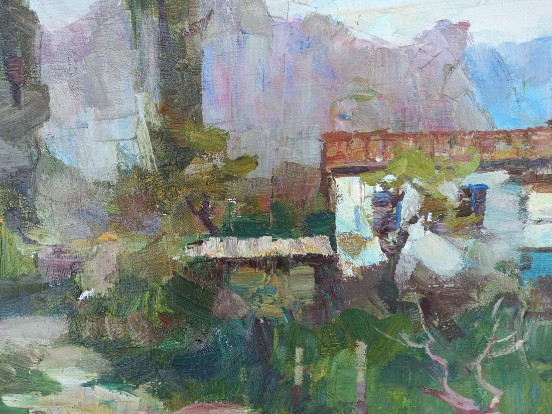 Oil painting Old street Alex Ditriev - 5