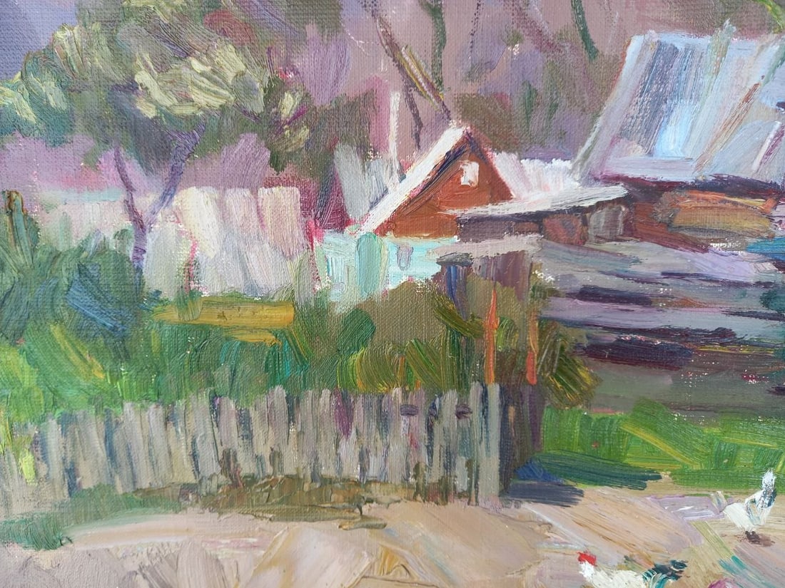 Oil painting Mountain Village Alex Ditriev - 2