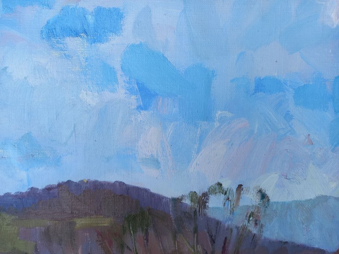 Oil painting Mountain Village Alex Ditriev - 4