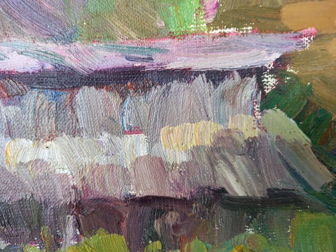 Oil painting Mountain Village Alex Ditriev - 6