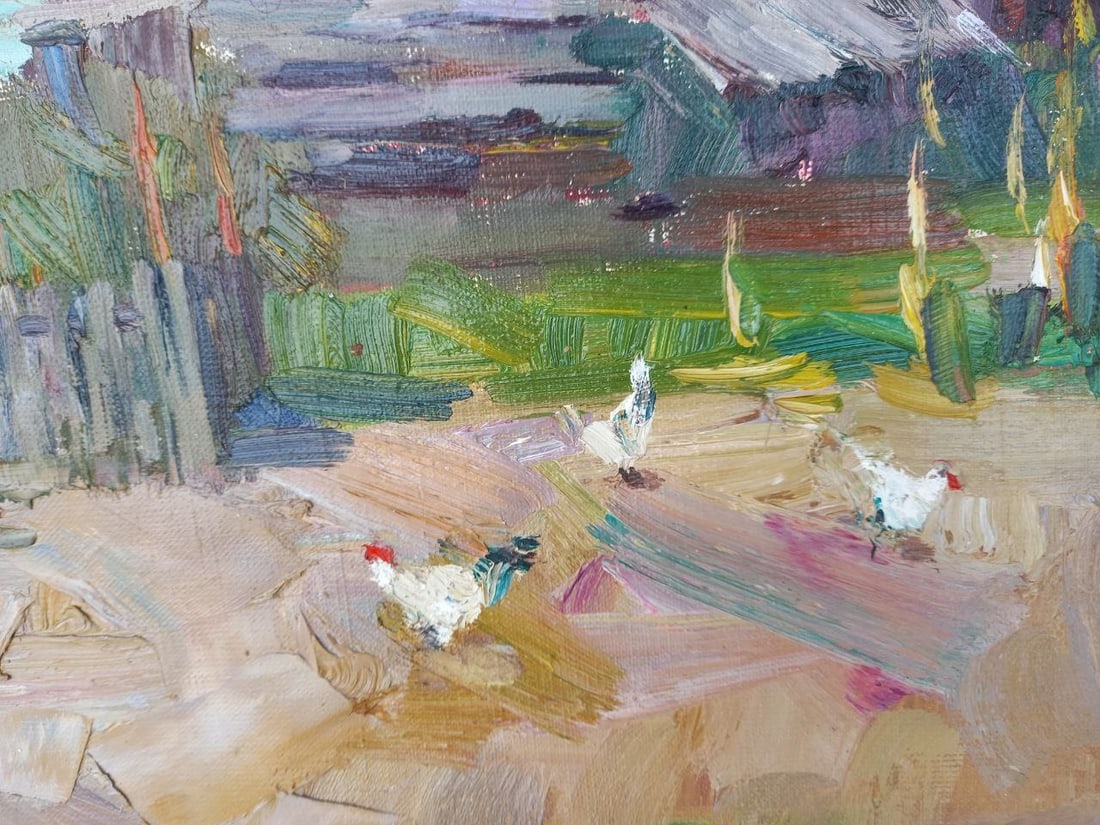 Oil painting Mountain Village Alex Ditriev - 8