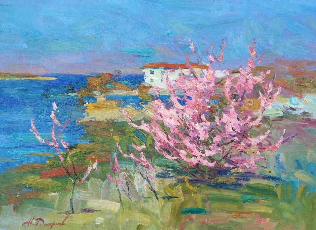 Oil painting Sevastopol Bay Alex Ditriev: Title: Oil painting Sevastopol Bay Alex Ditriev Description: 180AD Painter: Alex Ditriev Size: 75x55 cm/ 29.5x21.7 inches Components: oil, canvas Original painting from our collection ERA: Short infor