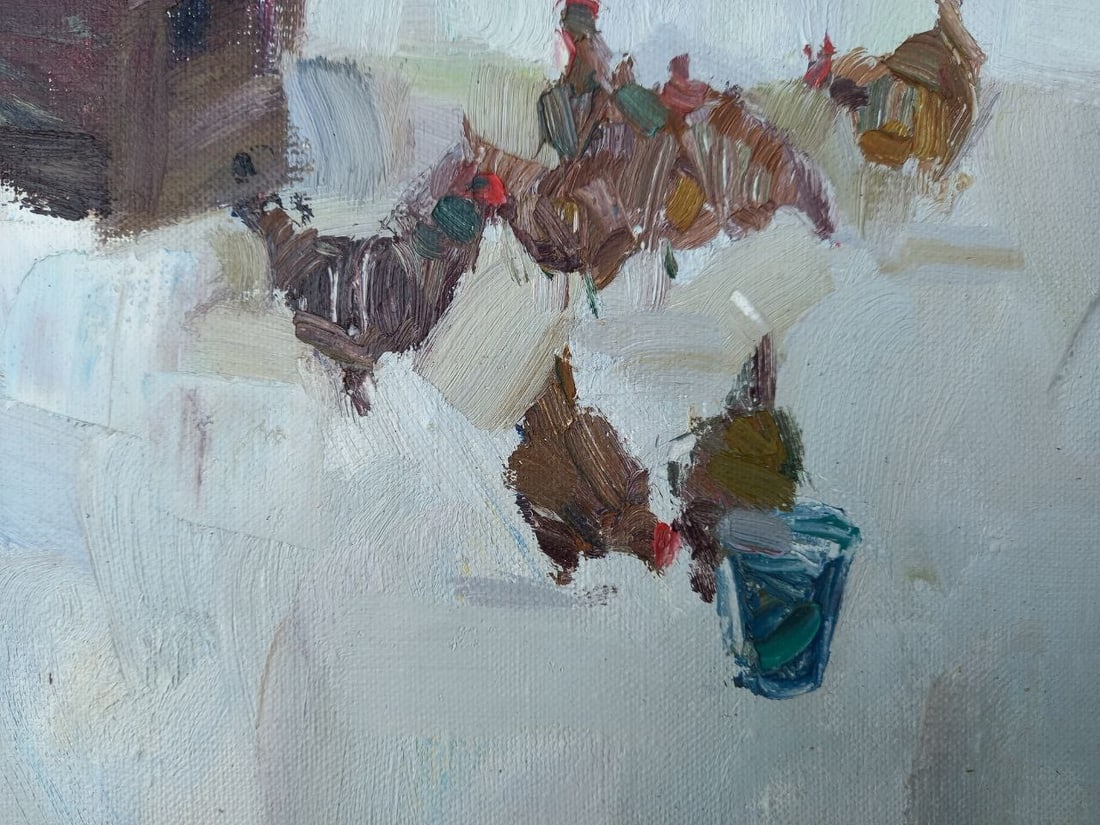 Oil painting Rural company Alex Ditriev - 11