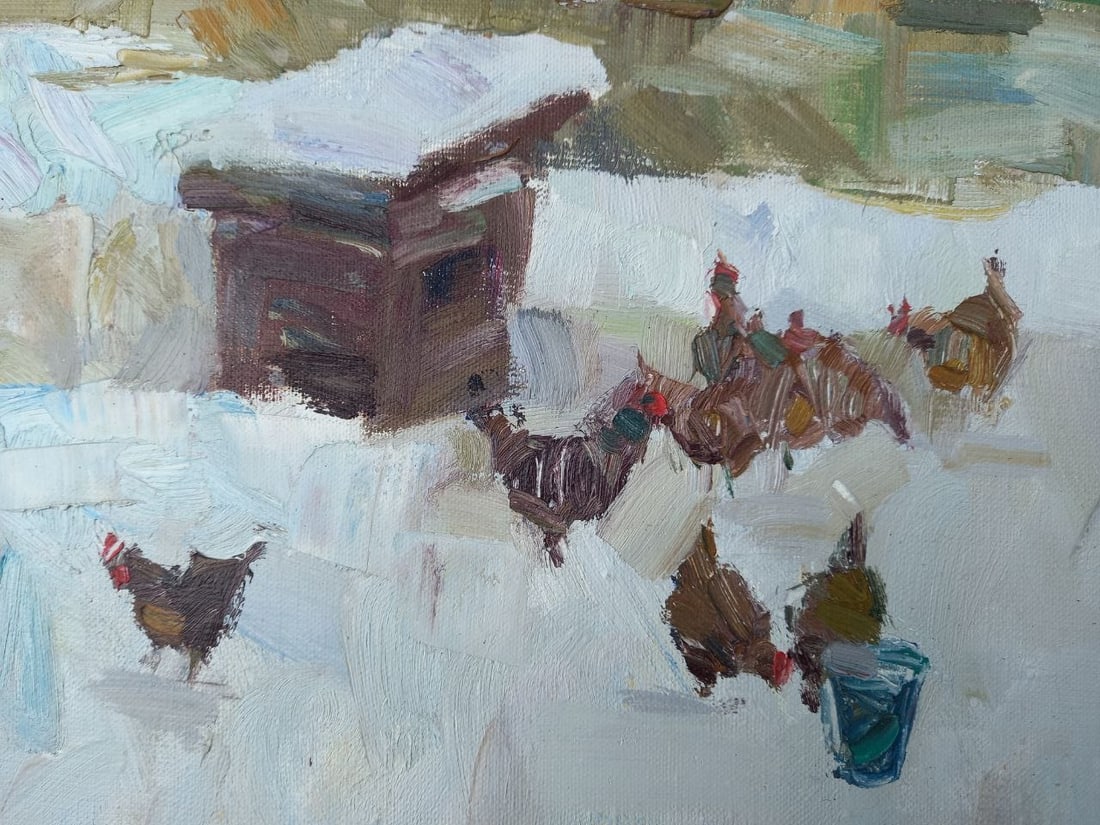 Oil painting Rural company Alex Ditriev - 9