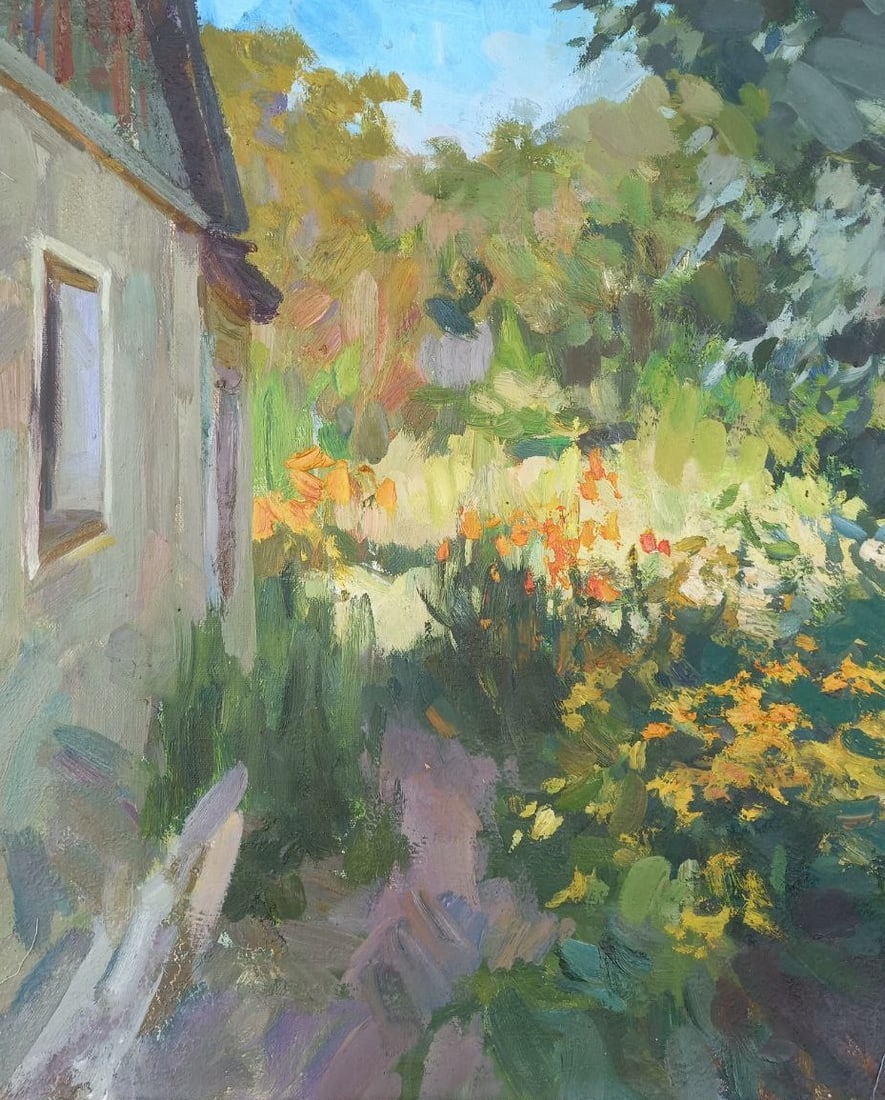 Oil painting On the site Alex Ditriev: Title: Oil painting On the site Alex Ditriev Description: 184AD Painter: Alex Ditriev Size: 50x60 cm/ 19.7x23.6 inches Components: oil, canvas Original painting from our collection ERA: Short informat