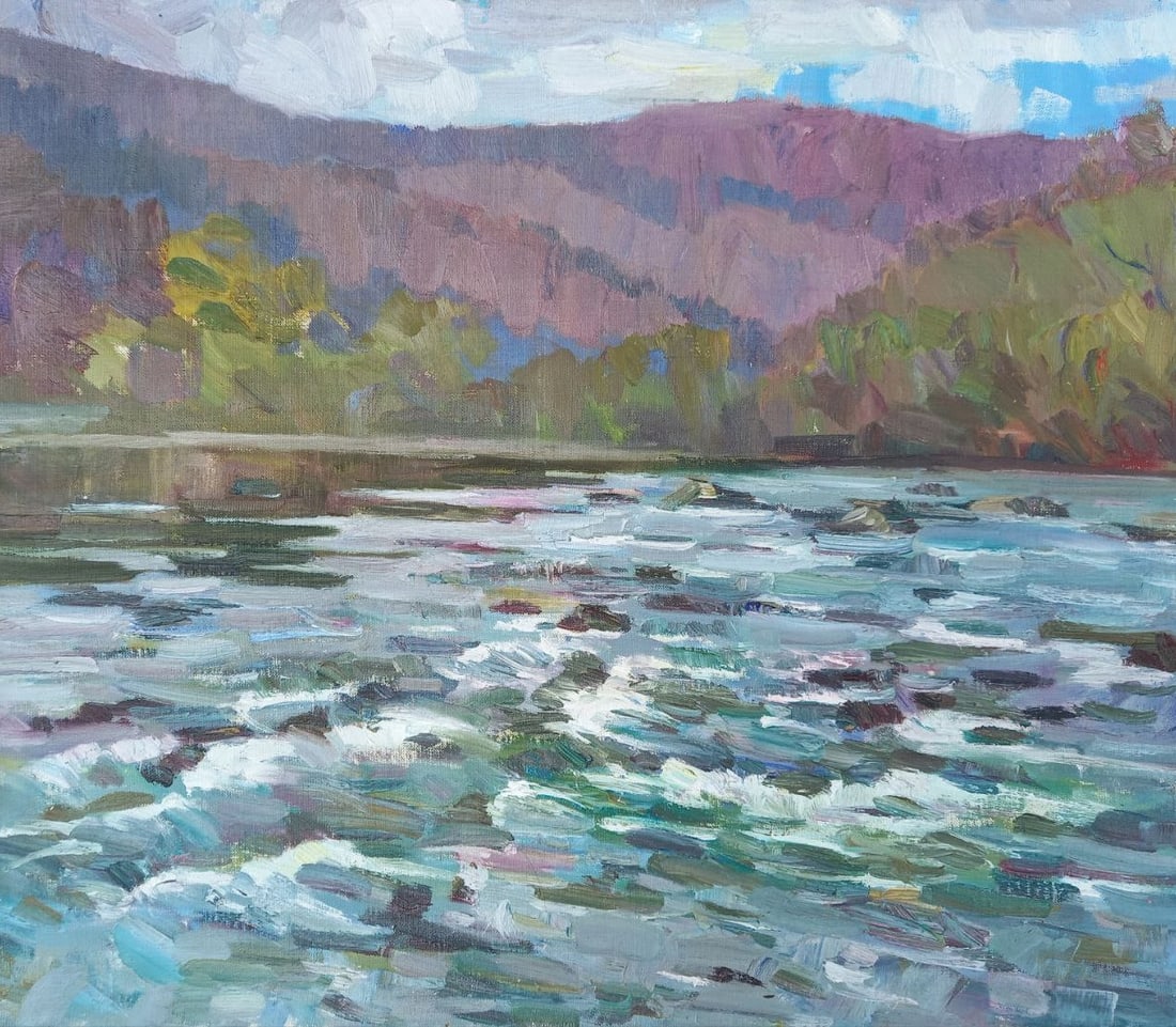 Oil painting Black Yew Alex Ditriev