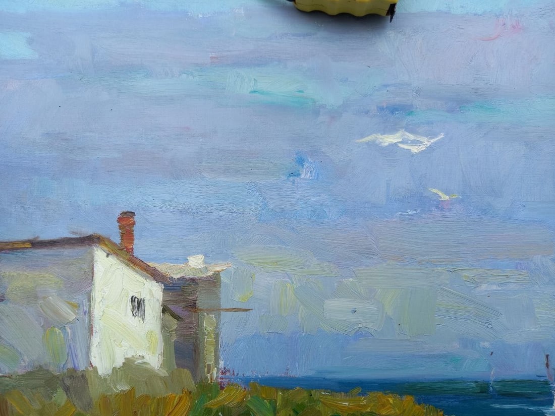 Oil painting Fisherman's house Alex Ditriev - 3
